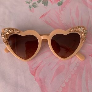 Love shack fancy sunglasses heart shaped